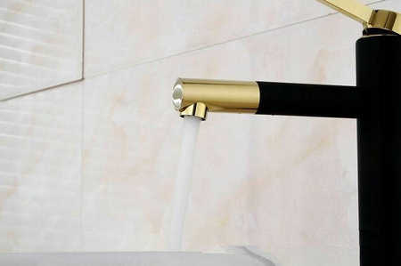 UMYVADLOVÁ BATERIE GIO VYSOKÁ OTOČNÁ S-1084BG ČERNÁ