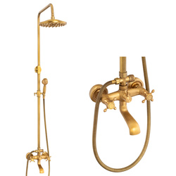 SPRCHOVÁ SOUPRAVA NÁSTĚNNÁ RETRO CAMILLA S-1197V STARÉ ZLATO