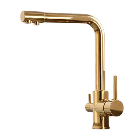 TROJCESTNÁ KUCHYNSKÁ BATÉRIA DREZOVÁ S-2103G ZLATÁ