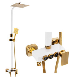 SPRCHOVÝ SET BIANCA NÁSTĚNNÝ S-1160WG BÍLÝ/ZLATÝ