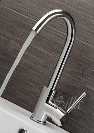 UMYVADLOVÁ BATERIE ROSA VYSOKÁ OTOČNÁ S-1003 CHROM