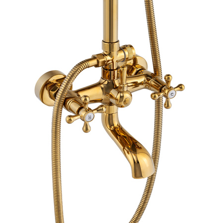 RETRO SPRCHOVÁ SOUPRAVA NÁSTĚNNÁ CAMILLA S-1197G ZLATÁ