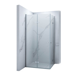 SPRCHOVÝ KOUT BAXLER ČTVERCOVÝ TRANSPARENTNÍ - 100X100X190 CHROM