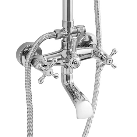 SPRCHOVÁ SOUPRAVA NÁSTĚNNÁ RETRO CAMILLA S-1197 CHROM