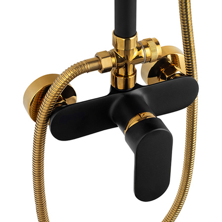 SPRCHOVÝ SET MARTINA NÁSTĚNNÝ S-1190BG ČERNÝ/ZLATÝ