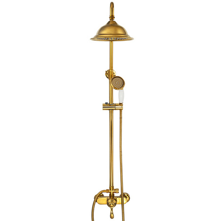 RETRO SPRCHOVÁ SOUPRAVA LORENZA NÁSTĚNNÁ SPRCHA S-1189 ZLATÁ