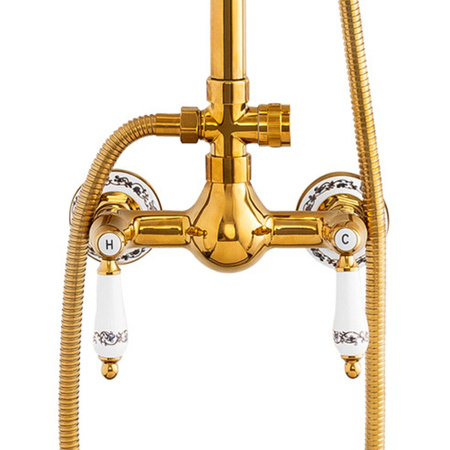 SPRCHOVÁ SOUPRAVA NÁSTĚNNÁ RETRO PALOMA S-1198G ZLATO