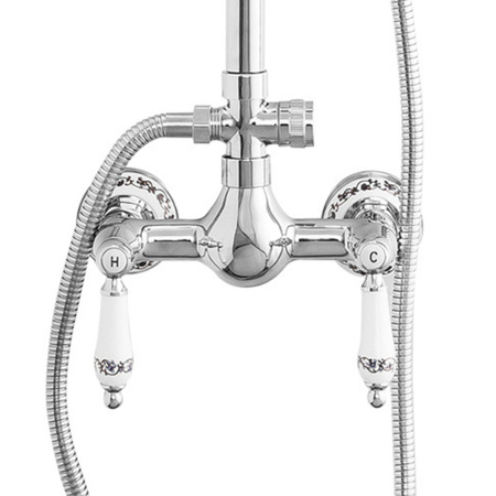 SPRCHOVÁ SOUPRAVA NÁSTĚNNÁ RETRO PALOMA S-1198 CHROM