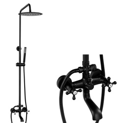 SPRCHOVÁ SOUPRAVA NÁSTĚNNÁ RETRO CAMILLA S-1197B ČERNÁ