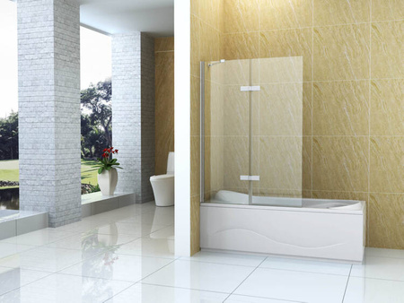 VANOVÁ ZÁSTĚNA GARETT 2-KŘÍDLOVÁ 100X150 FIX CHROM