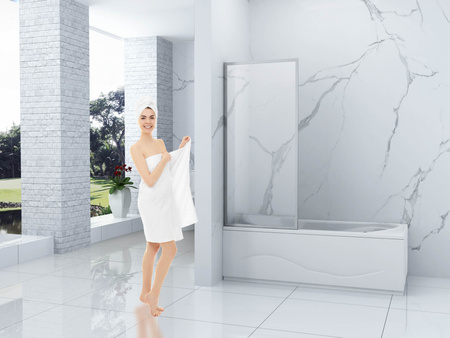 VANOVÁ ZÁSTĚNA VESTON 1-KŘÍDLOVÁ 50X150 FIX CHROM